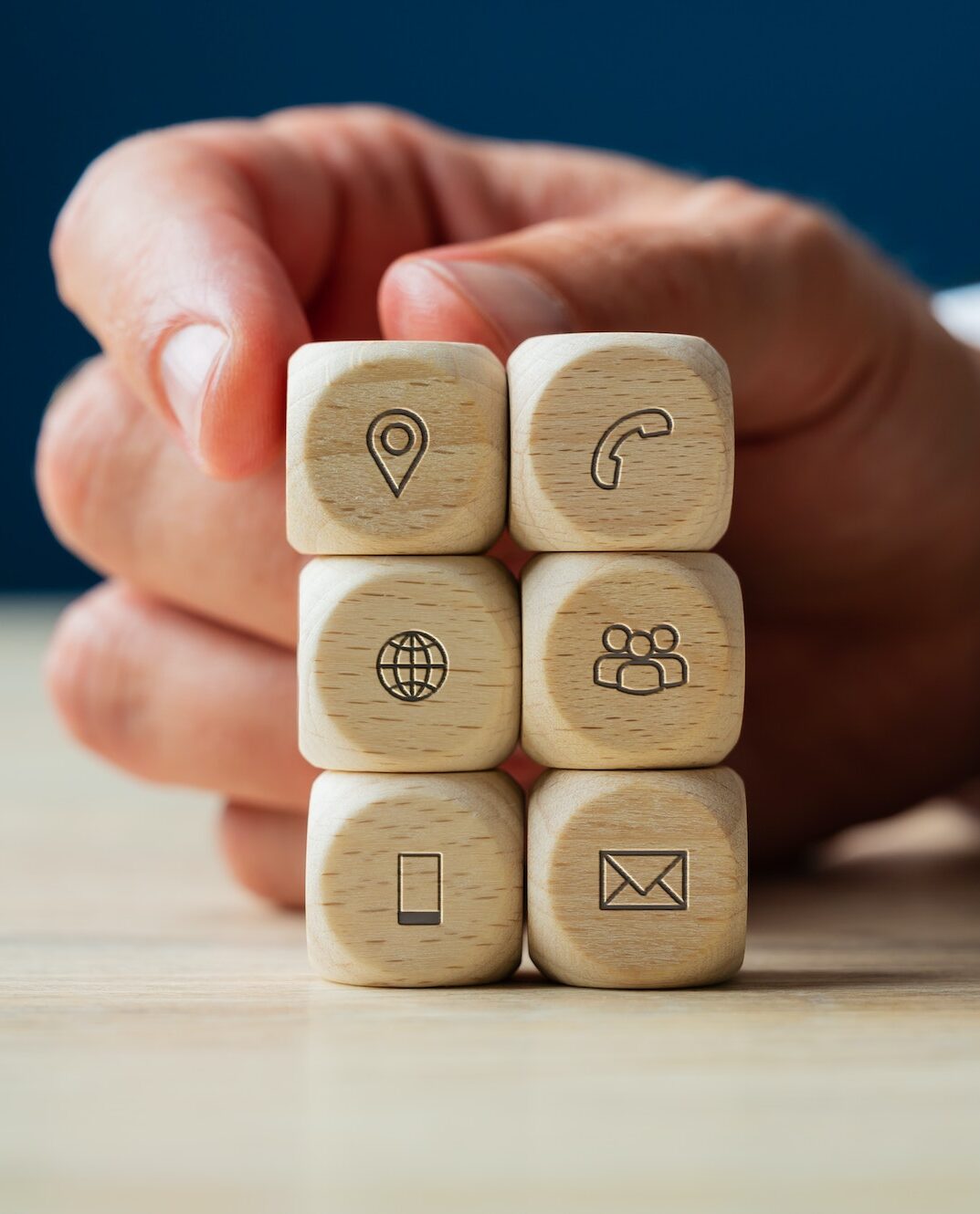 Conceptual image of business support and service